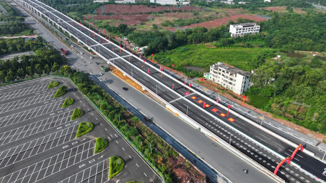 燃！東江源大道快速化改造工程高架橋全線(xiàn)通車(chē)，高清大圖來(lái)了！